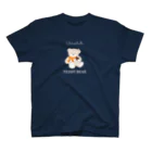 kiki25の板チョコを食べるテディーベアー(ホワイト) スタンダードTシャツ