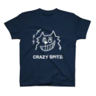 ehime@けだま&もち＆すみのCRAZY SPITZ「HA HA HA」ver.white スタンダードTシャツ