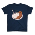 おにわにわにわにわとりの小屋のイヌカレー(皿つき) Regular Fit T-Shirt