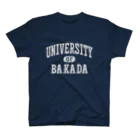 グラフィンのバカダ大学 BAKADA UNIVERSITY  白バージョン スタンダードTシャツ