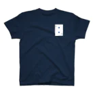 comJ_Kicksのトランプ-ダイヤ-2-Blue-右上 Regular Fit T-Shirt