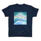 熊八木ちさの宇宙ペンギン Regular Fit T-Shirt