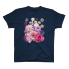 Suga DesignのPressed Flower(Cute) スタンダードTシャツ