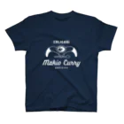 三軒茶屋カリガリマキオカリーのマキオカリーグッズ（白ローマ字） スタンダードTシャツ