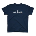 aloha_pineapple_hawaiiのALOHA(star) 034white Regular Fit T-Shirt