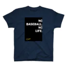 平岸ベアーズの平岸ベアーズ非公式 NO BASEBALL フロントプリント Regular Fit T-Shirt