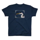 野鳥生活のアオサギ（濃色） Regular Fit T-Shirt