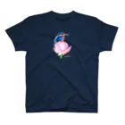 萩岩睦美のグッズショップのＴシャツ　カワセミ　濃色Ｔ 티셔츠