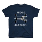 ゼロぐらいから始めるショップの哀しきモンスター（白文字） スタンダードTシャツ