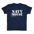 サトウマナミのNAVYMOUSE ホワイトロゴ スタンダードTシャツ