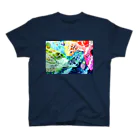 志瓜のSUZURIのひかり色ウミガメ スタンダードTシャツ