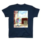 しんま みさんの純喫茶ブルーラビット　窓辺の風景 スタンダードTシャツ