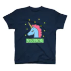 MY LONELY SPACEのSweet Dream Unicorn (Blue) Regular Fit T-Shirt