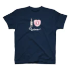 手描 DESIGN Labの I LOVE …『Wine』  スタンダードTシャツ