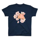 Cagelam(かげらむ)のメンダコさんと桜。 スタンダードTシャツ