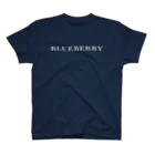 TOKYO LOGOSHOP 東京ロゴショップのBLUEBERRY -ブルーベリー- 白ロゴ スタンダードTシャツ
