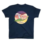 もしもしこちら文鳥の文鳥と空飛ぶ小松菜 スタンダードTシャツ