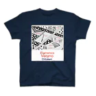 Flamenco Verano Tiendaのフラメンコ　ベラーノ　水玉リボンとフラメンコアイテム スタンダードTシャツ