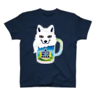 ヤム烈のホッキョクオオカミ のビールTシャツ スタンダードTシャツ