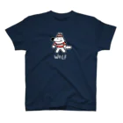 ウルフくんのでかいボーダーウルフくん(濃い色) スタンダードTシャツ