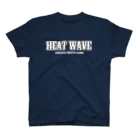 博多熱波組の"HEAT WAVE" TEE_NAVY スタンダードTシャツ