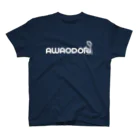 あさみんＳＨＯＰ（いっ福商店）の鉦鼓-AWAODORI（白文字） Regular Fit T-Shirt