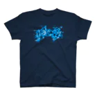 ジェーンのみせ(いっ福商店)のAWAODORI迷彩BLUE Regular Fit T-Shirt