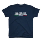 FIAT500 Merceのアバルト 白文字 スタンダードTシャツ