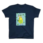 榛原ペンギン美術館(物販部)のセキセイインコ『しおさい』 スタンダードTシャツ