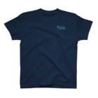 estudio-miccのパルマTシャツ　ブルーミックスロゴ Regular Fit T-Shirt