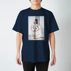 ネタのタネの全裸少女Tシャツ（flower） スタンダードTシャツ