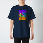 Kouta^の柄物【紫橙】 Regular Fit T-Shirt