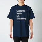 Designer_in_Tokyoの【白】Graphic, Web, UI, Branding Regular Fit T-Shirt