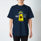 UFO連れ去り記録のうんこを連れ去ったUFO（濃色用） スタンダードTシャツ