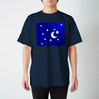 TOKOHARUの月と星　青 スタンダードTシャツ