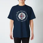 Loveuma. official shopのNorthern Lake's Ainu pattern（Symbol White） Regular Fit T-Shirt