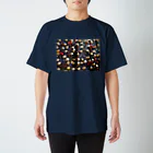 madein38の金金蝶々に森の恵みを拾って遊ぶ スタンダードTシャツ