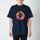 NAMI★HANA屋の日本の妖狐(ようこ)黒狐 Regular Fit T-Shirt
