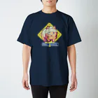 ナツの西瓜屋のSLOW DOWN イエロー Regular Fit T-Shirt