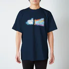 FinlessPorpoiseのシャトルわんわんレインボージェット スタンダードTシャツ