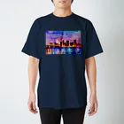 samenoa81の水彩画の夜景 スタンダードTシャツ