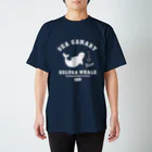 QROOVYのSEA CANARY ベルーガ（シロイルカ）WH　pat01 Regular Fit T-Shirt