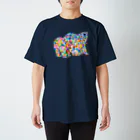 meiroのカラフルなシロクマ スタンダードTシャツ