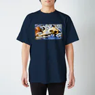 世話人ほへと(猫垢)のとっても眠たいネコチャン (三日月ー２) Regular Fit T-Shirt