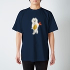 SUIMINグッズのお店の【大】エビフライをさわやかに運ぶねこ Regular Fit T-Shirt