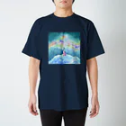 熊八木ちさの宇宙ペンギン スタンダードTシャツ