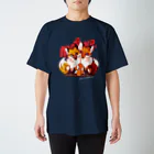 mofuwaのFOX TWINS(dark color) スタンダードTシャツ