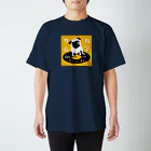 ハンサムレコーズ（湘南レコーズ）のハンサムレコードロゴ（黄色） スタンダードTシャツ