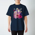 Suga DesignのPressed Flower(Cute) スタンダードTシャツ