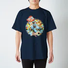 ねことりむし★CAT BIRD INSECTの毒茸と雀チュチュンがチュン Regular Fit T-Shirt